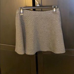 H&M size S quilted mini skirt. Charcoal black.
